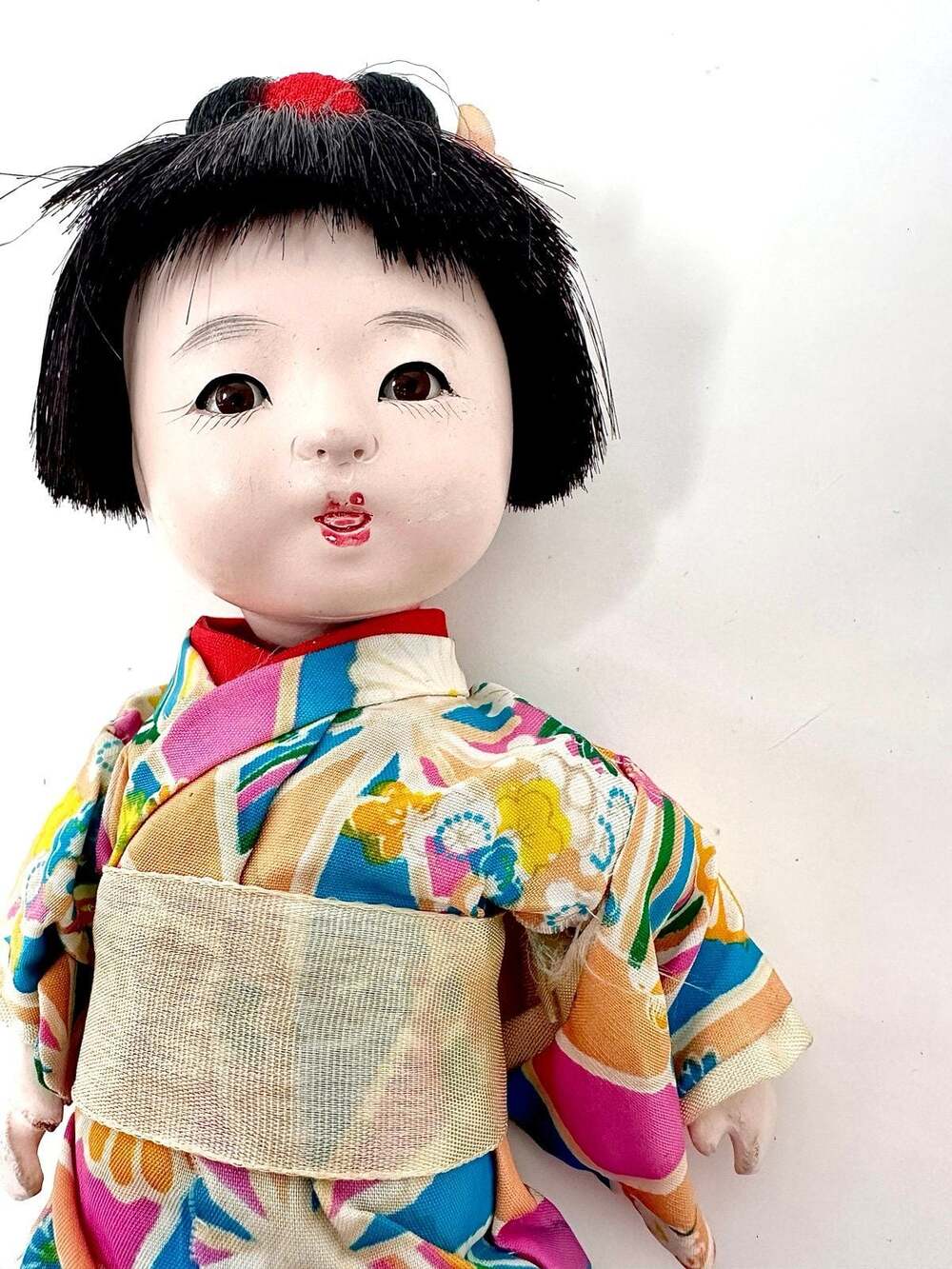 Ichimatsu Gofun Vintage Composition Doll from Japan / Japanese artisan doll